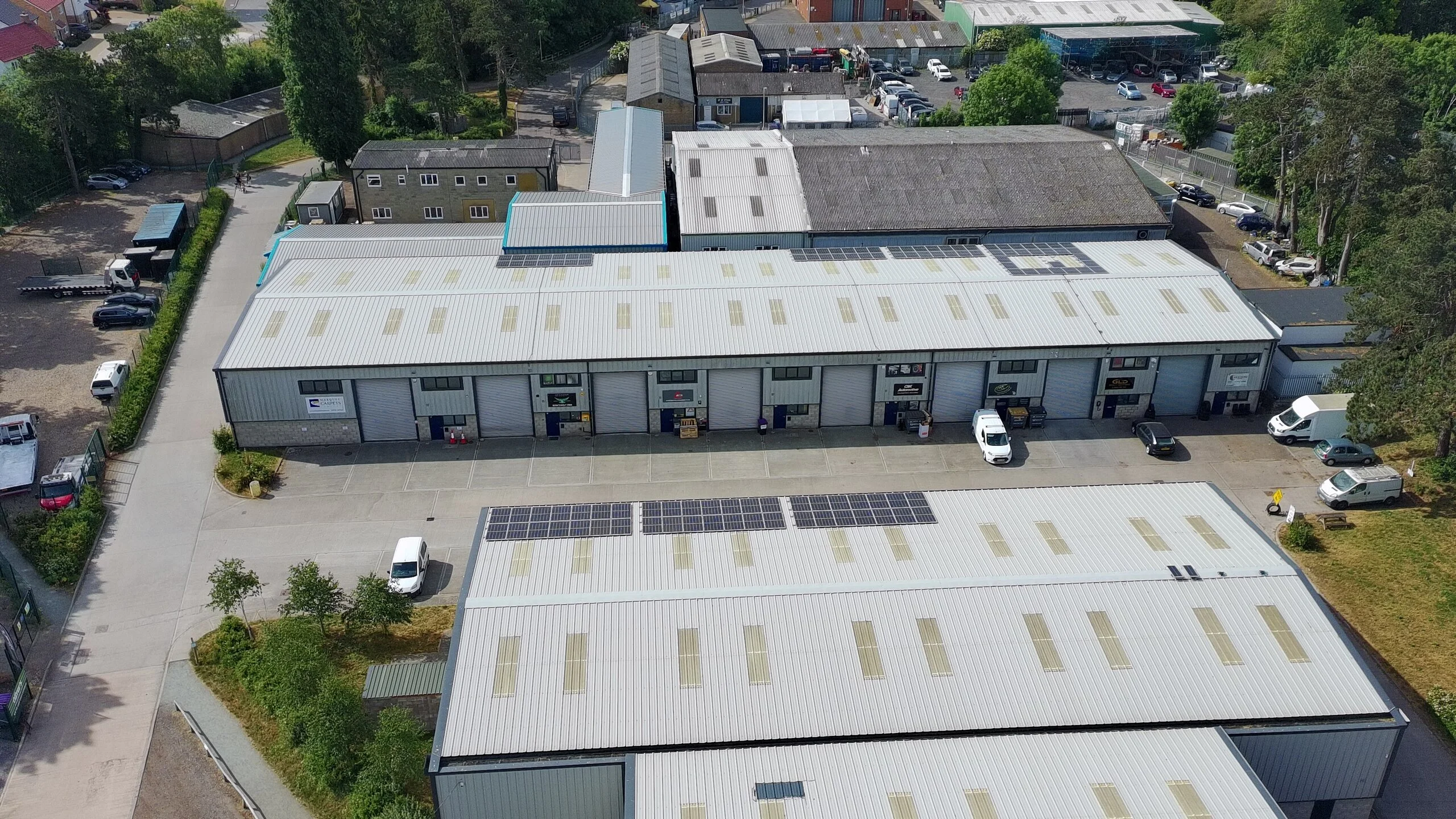 Exterior of small to medium industrial units